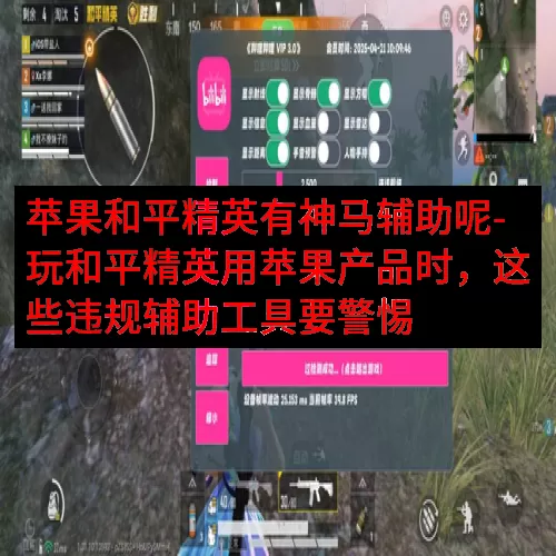 苹果和平精英有神马辅助呢-玩和平精英用苹果产品时，这些违规辅